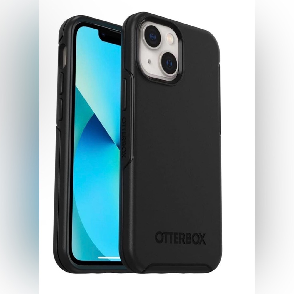 OtterBox iPhone 13 Symmetry Series+ Case - Black, Ultra-Sleek, Snaps to MagSafe